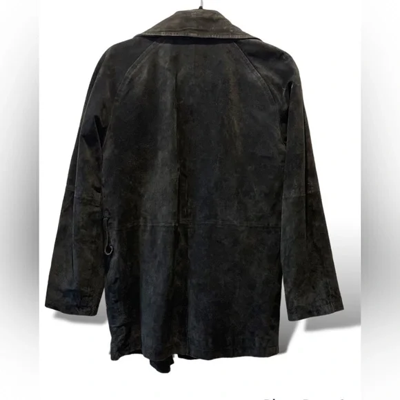 Vintage Margaret Godfrey Black Suede Jacket - Picture 3 of 7